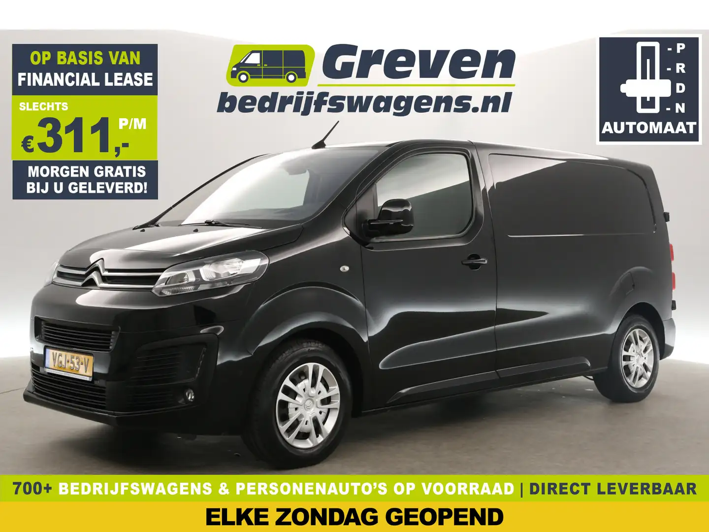 Citroen Jumpy 2.0 BlueHDI L2H1 180PK Automaat Airco Cruise Camer Zwart - 1