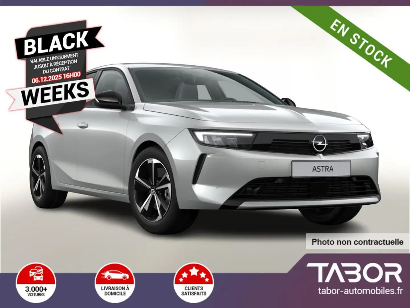 Opel Astra 1.2 Turbo 130 Aut Elegance ACC Keyl Argent - 1