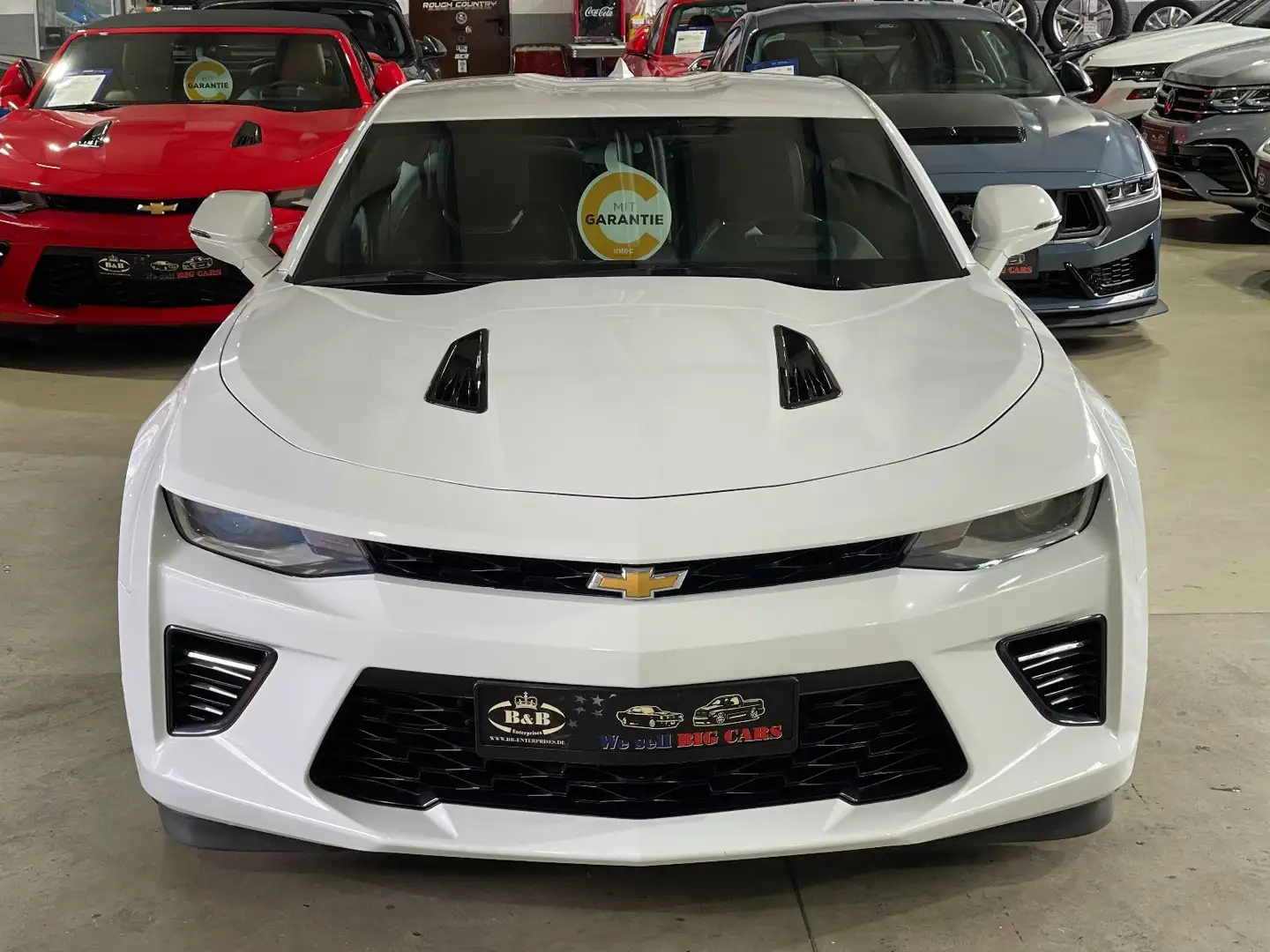 Chevrolet Camaro COUPE V8+6.2L+UNFALLFREI+DE-FHZG+LEDER+GARANTIE Blanc - 2