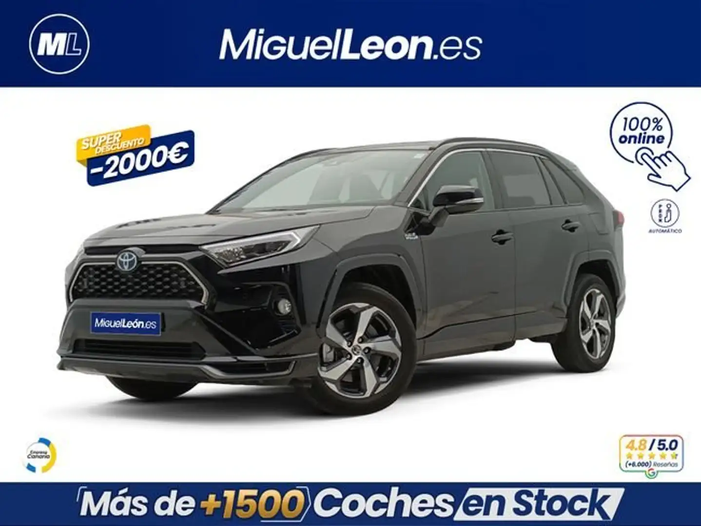 Toyota RAV4 2.5l PLUG-IN 300PH (e-CVT) Advance Negro - 1