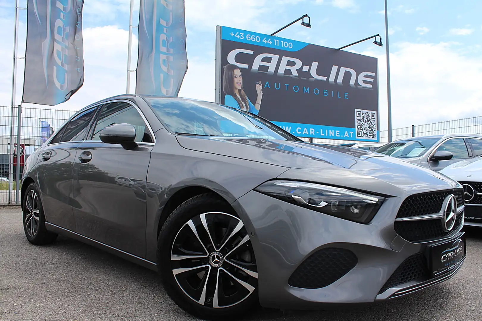 Mercedes-Benz A 180 d Lim. Progressive LED Navi Kamera Teil Leder ... Grau - 1
