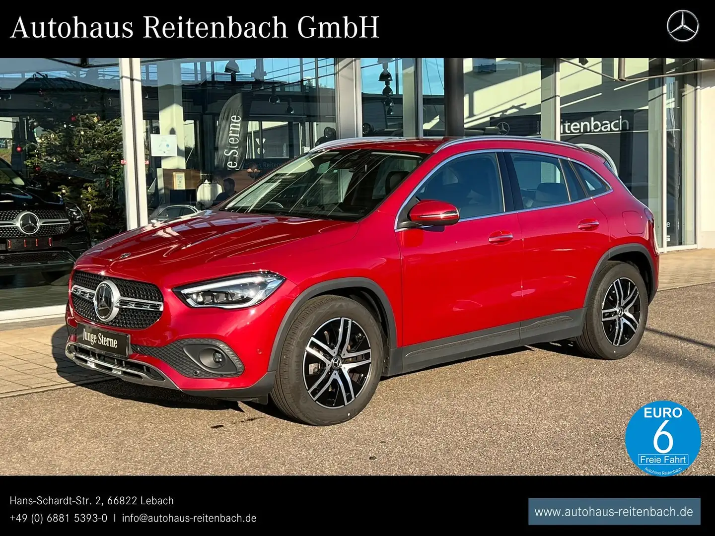 Mercedes-Benz GLA 250 GLA250 4M PROGRESSIVE+AHK STANDHZ+DISTR+BURMESTE Rot - 1