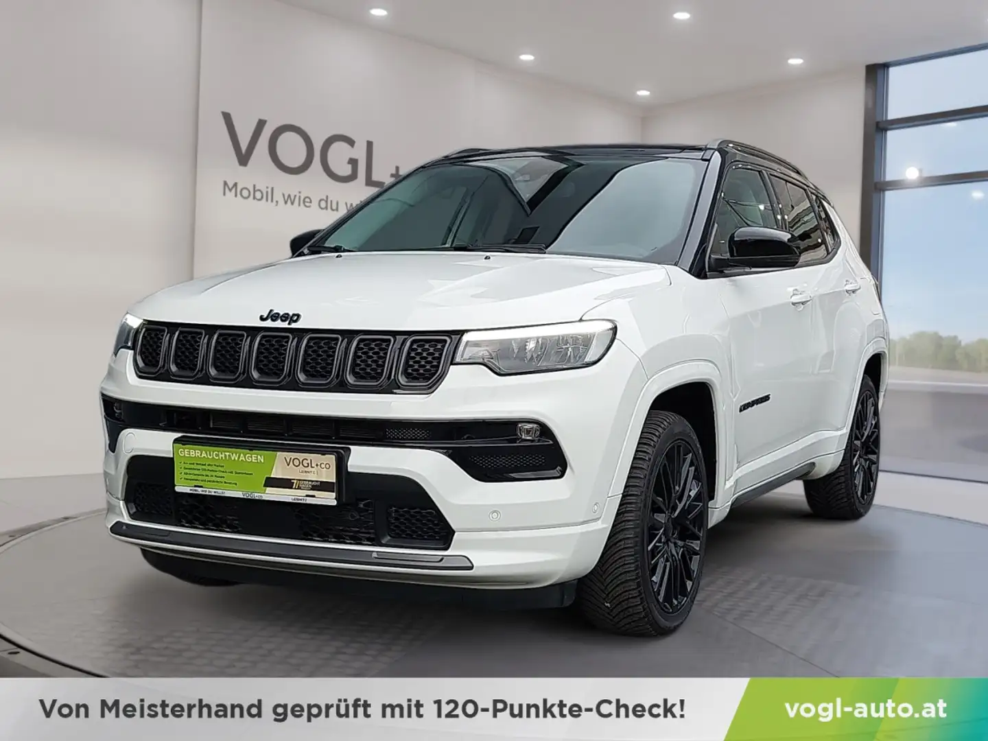 Jeep Compass 1.3 PHEV S 240 PS AT 4xe Weiß - 1