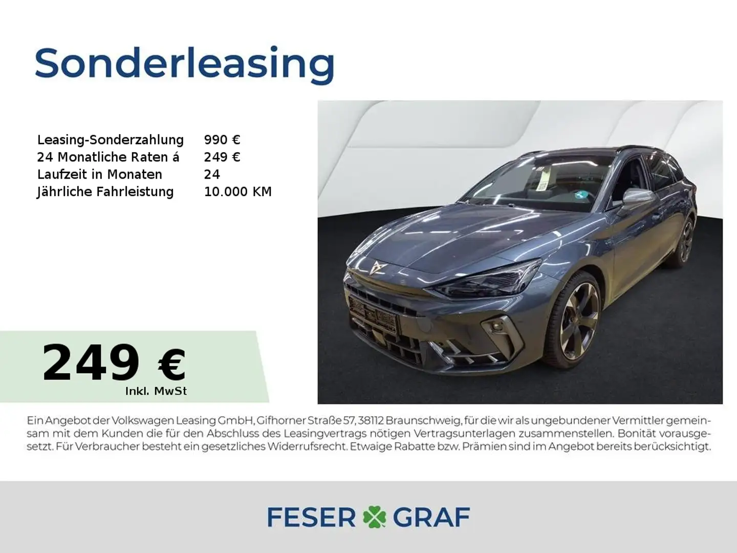 CUPRA Leon Sportstourer 1.5 eTSI DSG EDGE|INTELLIGENT|SHZ Grau - 1