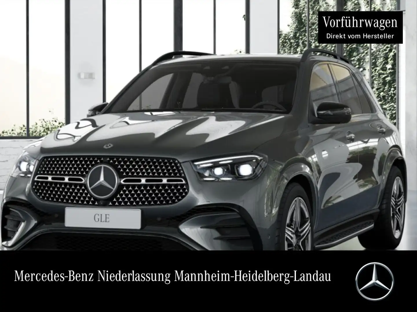 Mercedes-Benz GLE 300 d 4M AMG+NIGHT+PANO+360+AHK+MULTIBEAM+SPUR Grau - 1