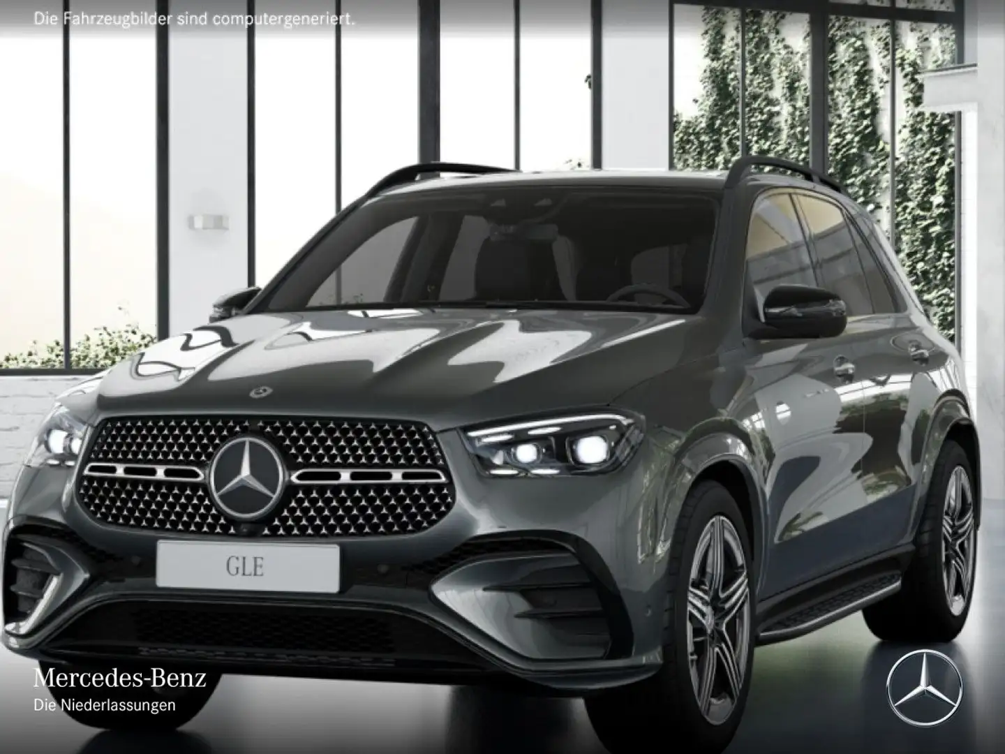 Mercedes-Benz GLE 300 d 4M AMG+NIGHT+PANO+360+AHK+MULTIBEAM+SPUR Grau - 2