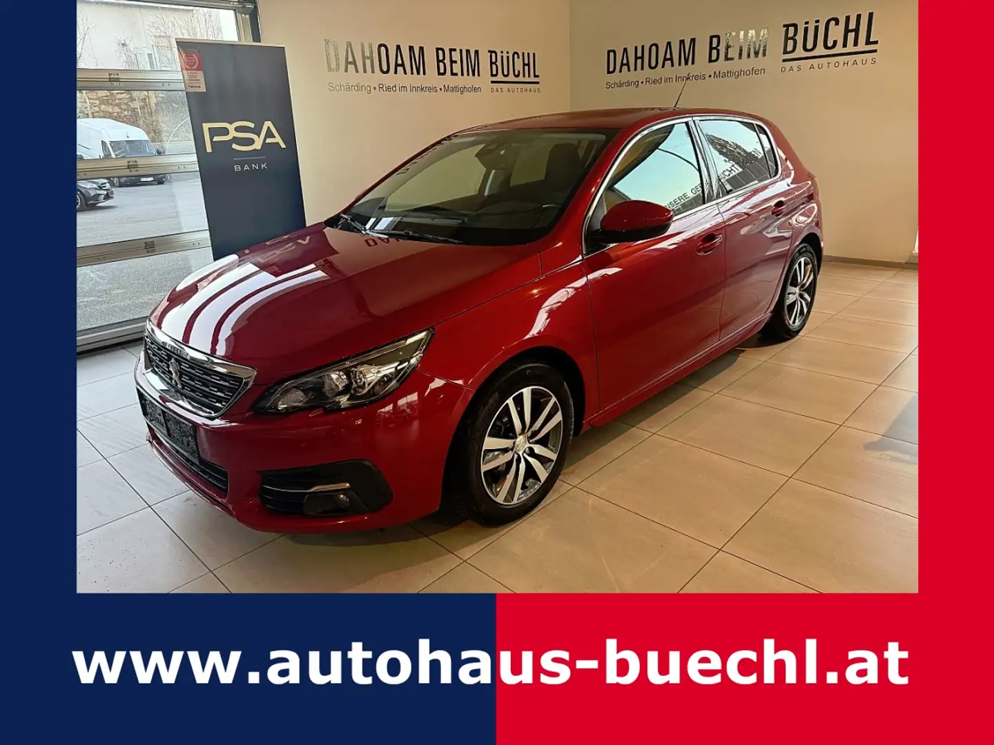 Peugeot 308 BlueHDI 130 S&S 6-Gang-Manuell Allure Rot - 1