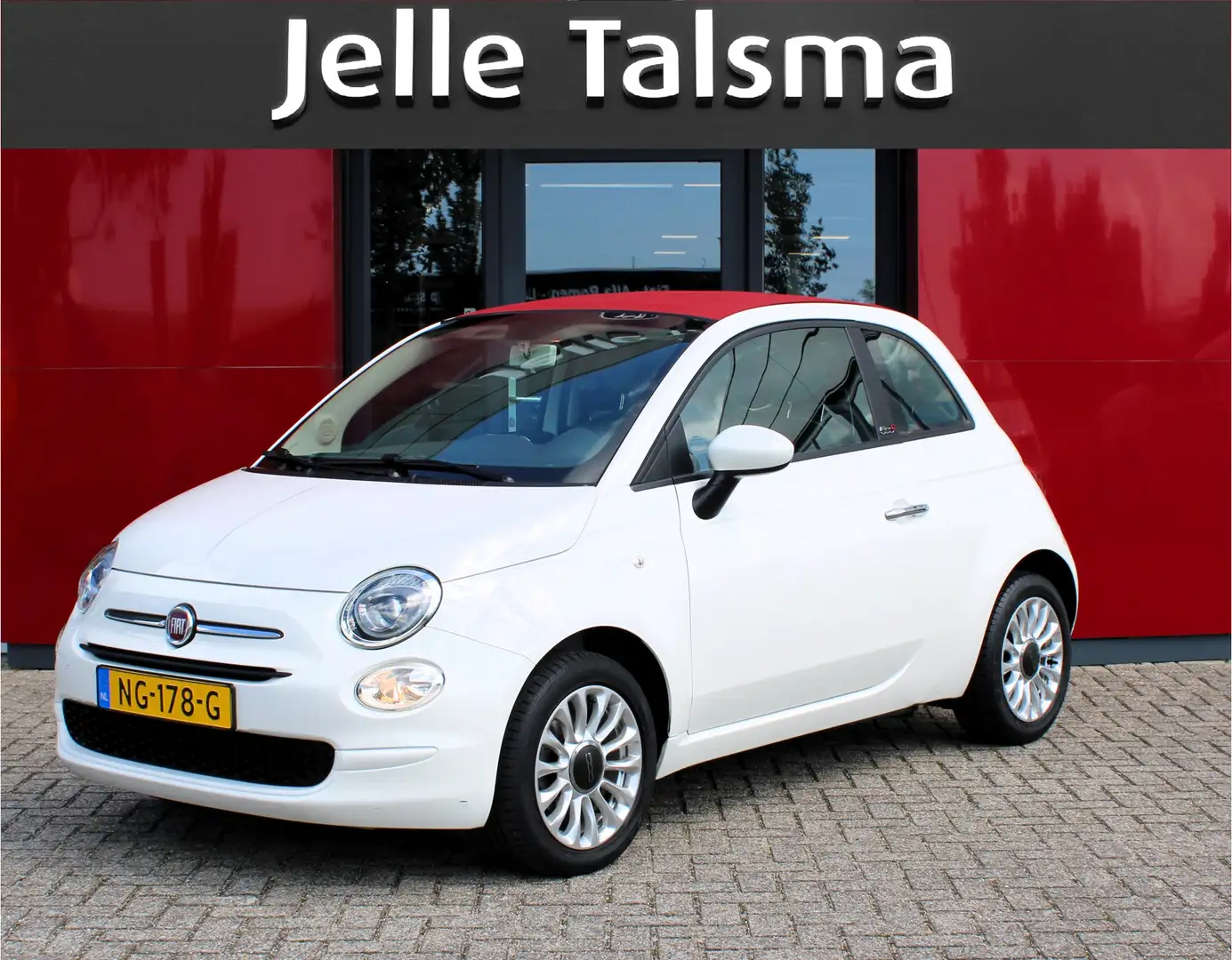 Fiat 500C 1.2 Popstar Cabrio | 15" Alu Velgen | USB/Aux aans Blanc - 1