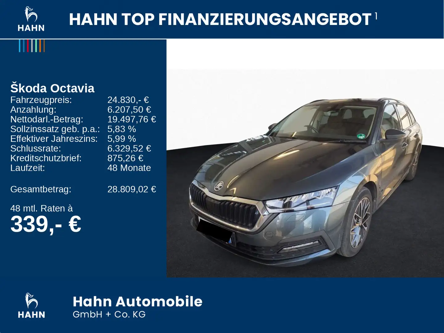 Skoda Octavia Combi 1.5TSI DSG e-TEC Clever Keyless Ca Grau - 2