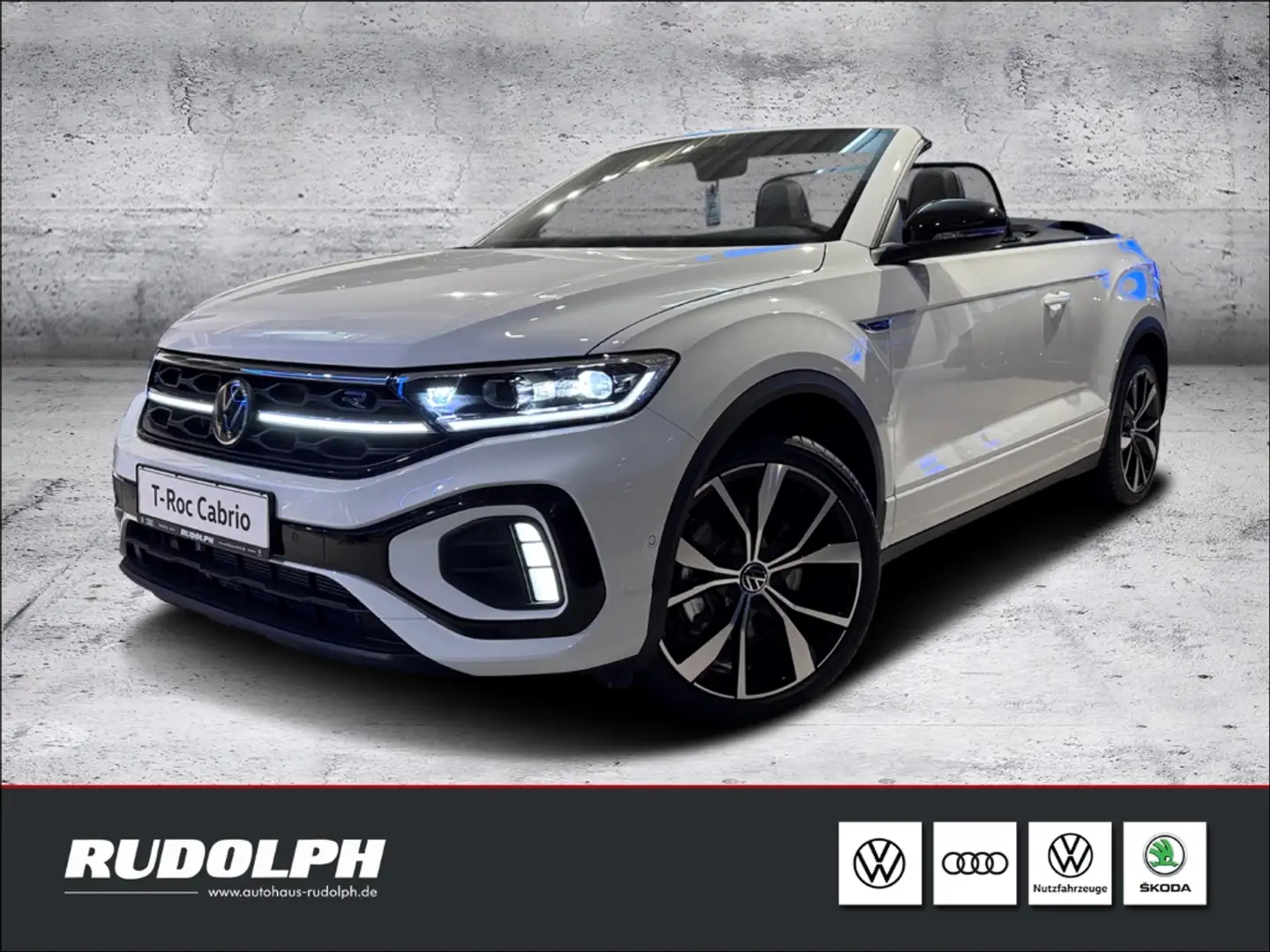 Volkswagen T-Roc Cabriolet 1.5 TSI R-Line DSG LED Navi AHK SHZ Wind Weiß - 1
