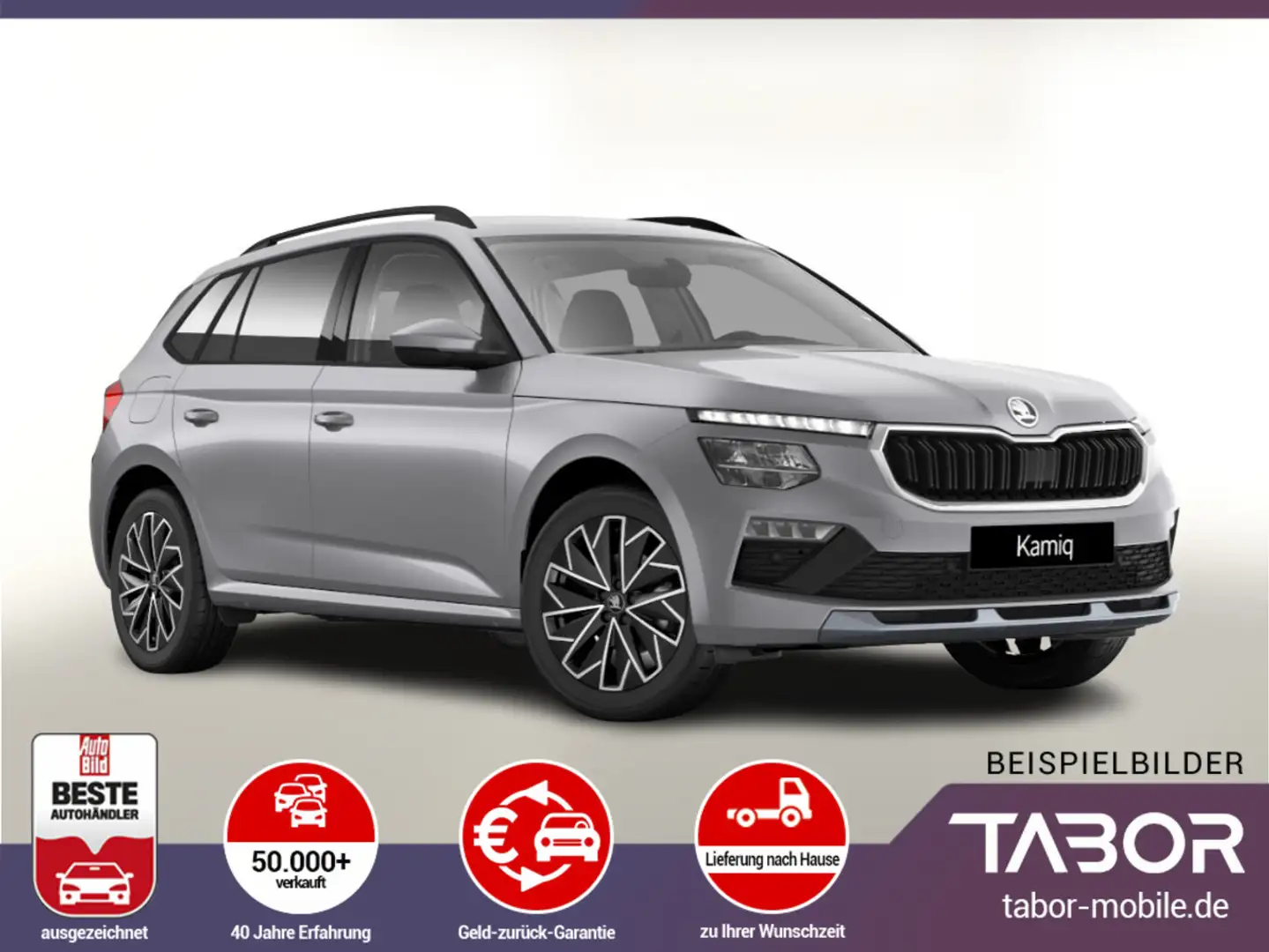Skoda Kamiq TSI 116 DSG Selec Kessy SHZ Kam SunS 17Z Silber - 1