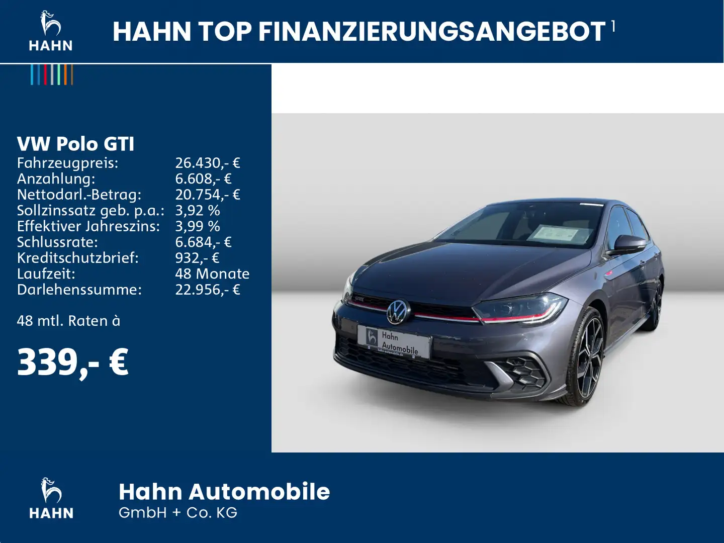 Volkswagen Polo GTI 2.0TSI DSG ACC Matrix PDC Beats Gris - 2