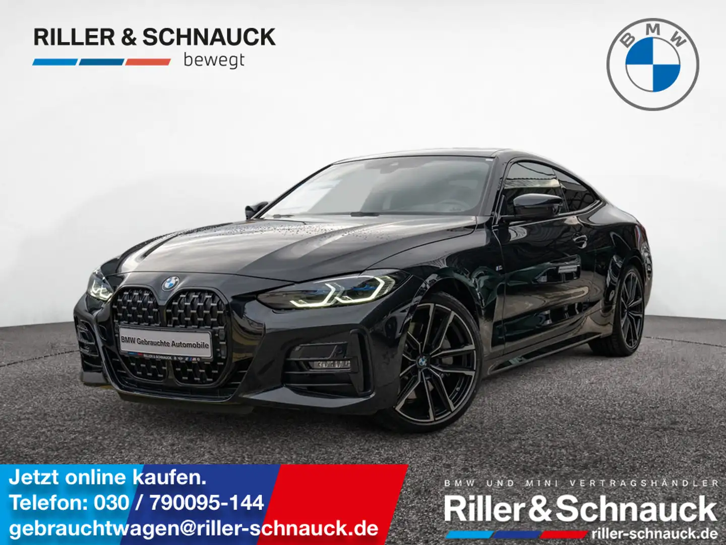 BMW 430 i Coupe xDrive M-Sport LASER+STANDHZG+eGSD Schwarz - 1