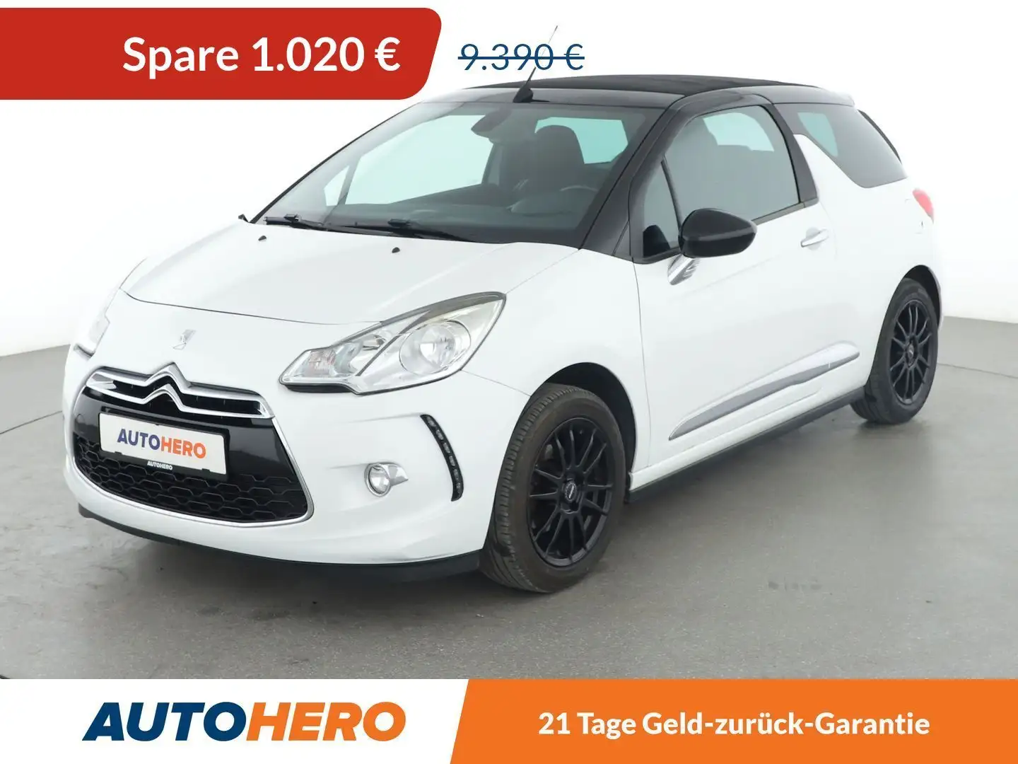 Citroen DS3 1.6 Blue-HDi SoChic*TEMPO*PDC*SHZ*KLIMA*GARANTIE* Weiß - 1