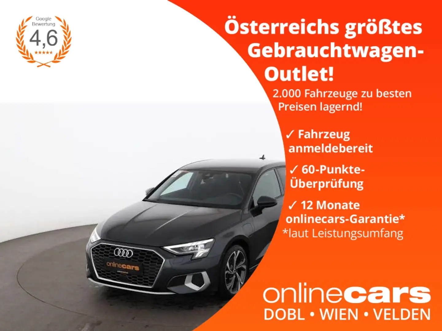 Audi A3 SB 40 TFSI e advanced Aut LED RADAR NAVI TEMP Grau - 1
