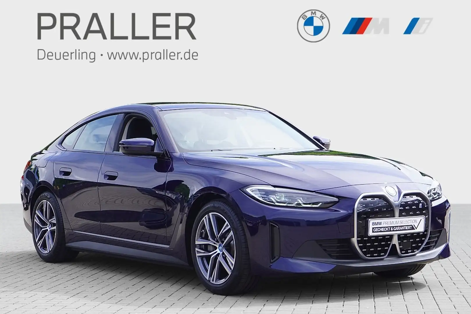BMW i4 eDrive40 0,25%! HeadUp AHK Abstandstempomat Kamera Azul - 1