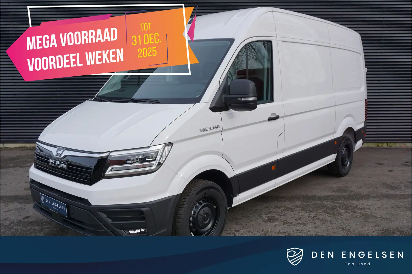 MAN TGE MY25 Facelift 3.140 140pk Automaat L3H3/L2H2 ACC A Wit - 1