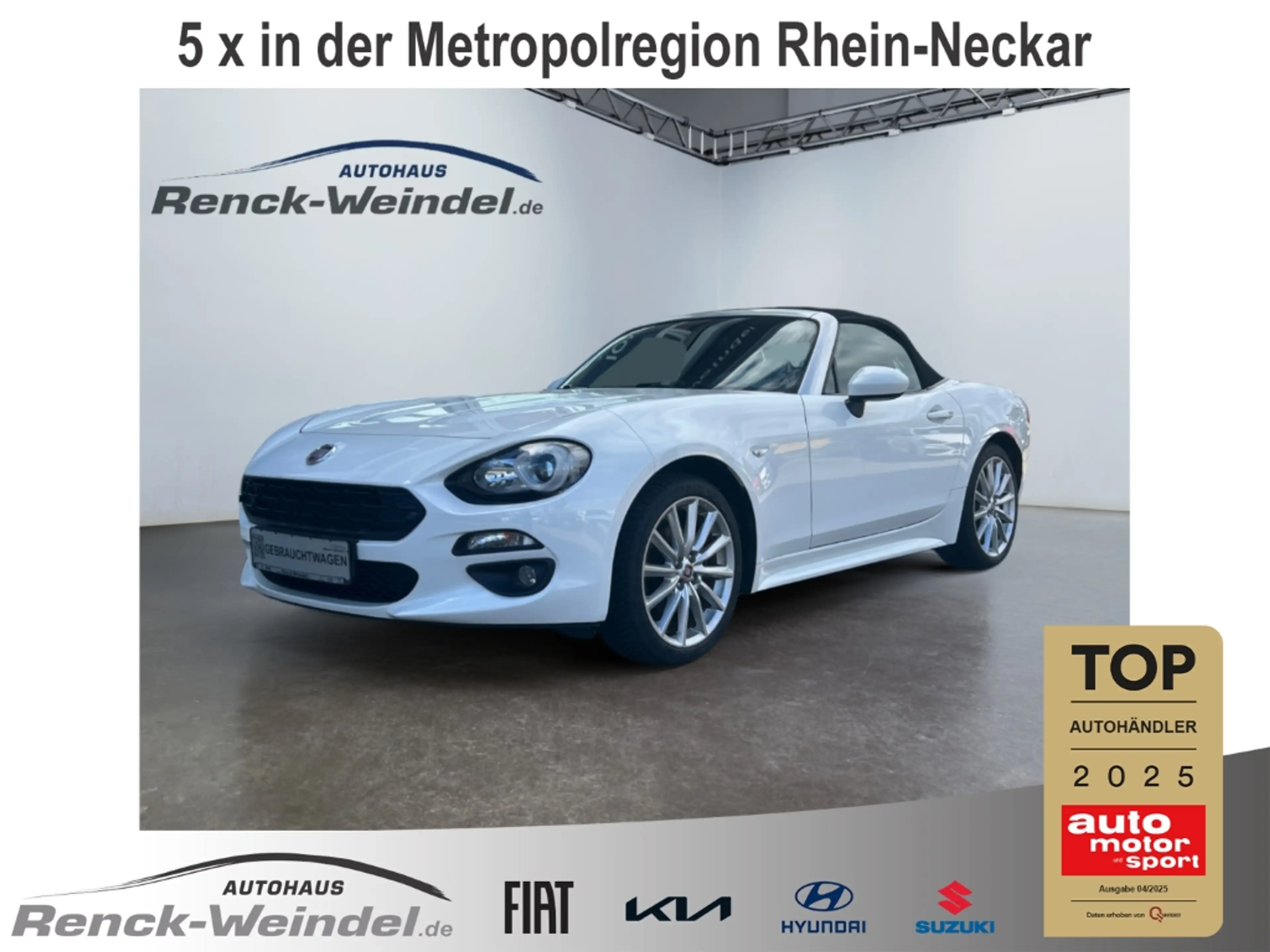 Fiat 124 Spider Lusso 1.4 MultiAir Turbo Navi Soundsystem Bose Kli
