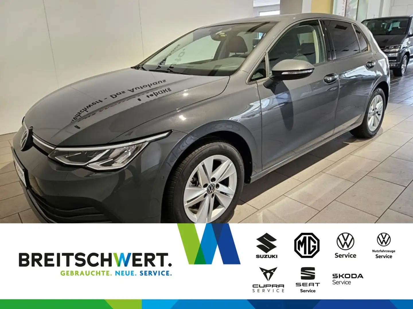 Volkswagen Golf 1.5 eTSI Life DSG AHK LED Navi ACC RFK ParkAs Grau - 1