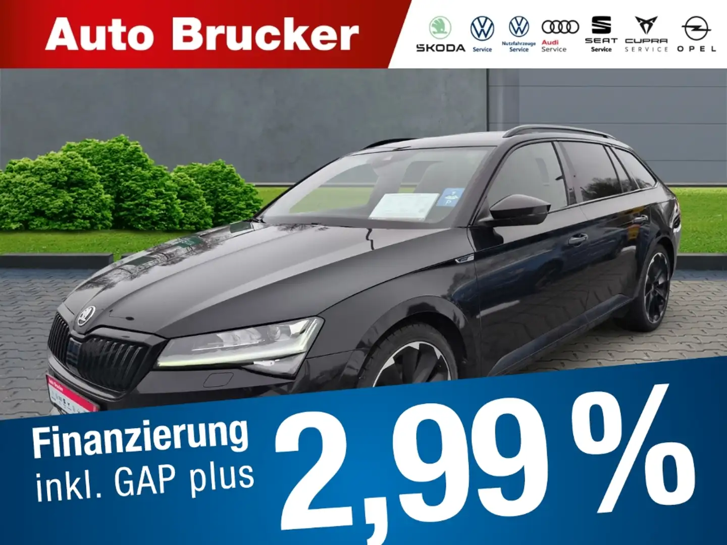 Skoda Superb Combi SportLine 2.0 TDI+Anhängerkupplung+Navi+el.S Noir - 1