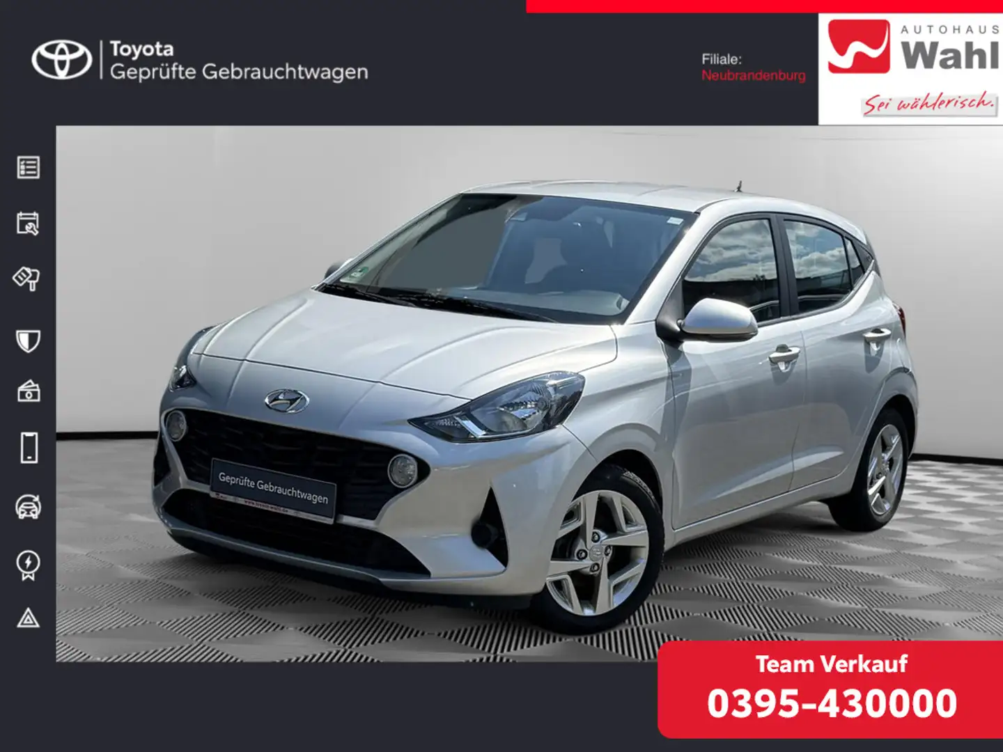 Hyundai i10 1.0 Trend Silber - 1