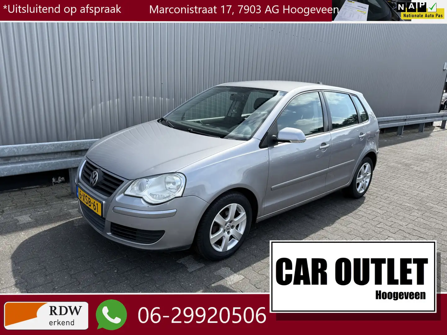 Volkswagen Polo 1.2-12V Trendline 5Drs Clima LM Nw APK --Inruil Mo Grijs - 1