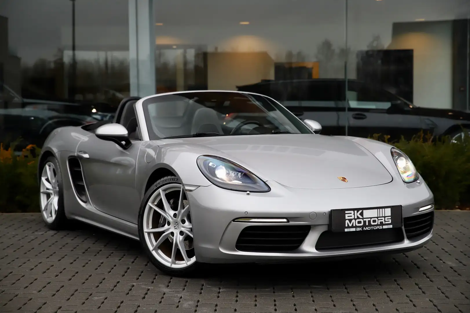 Porsche 718 Boxster PDK-VOLLEDER-BOSE-NAVI-CRUISE-SPORT SEATS Argent - 1