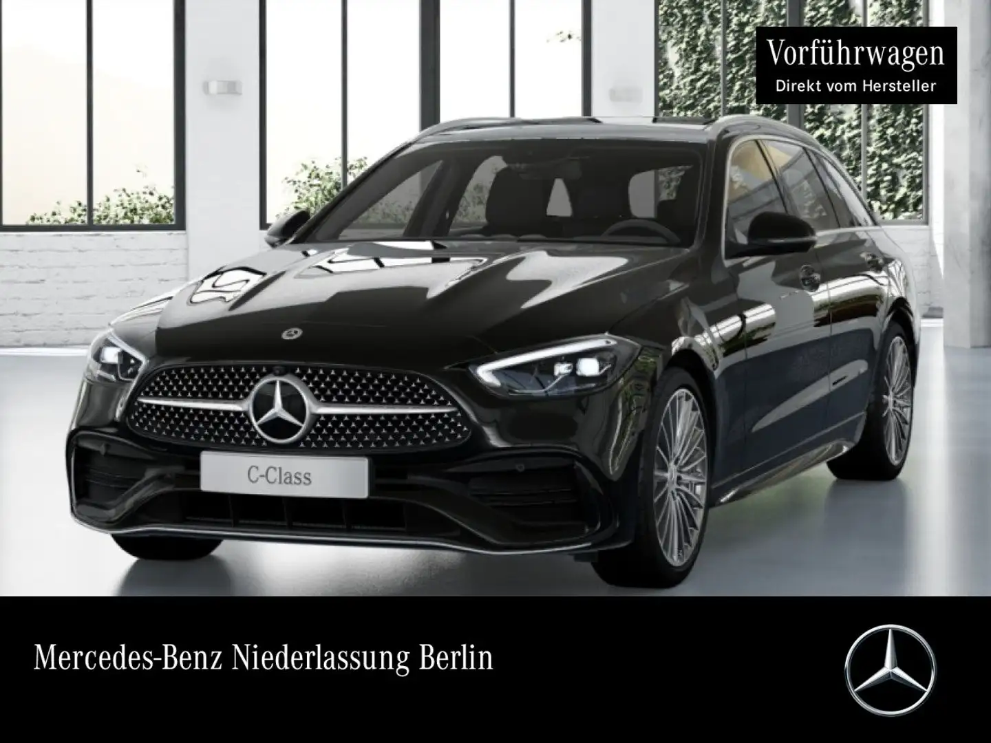 Mercedes-Benz C 200 T AMG+PANO+360+LED+BURMESTER+TOTW+KEYLESS+9G Negro - 1