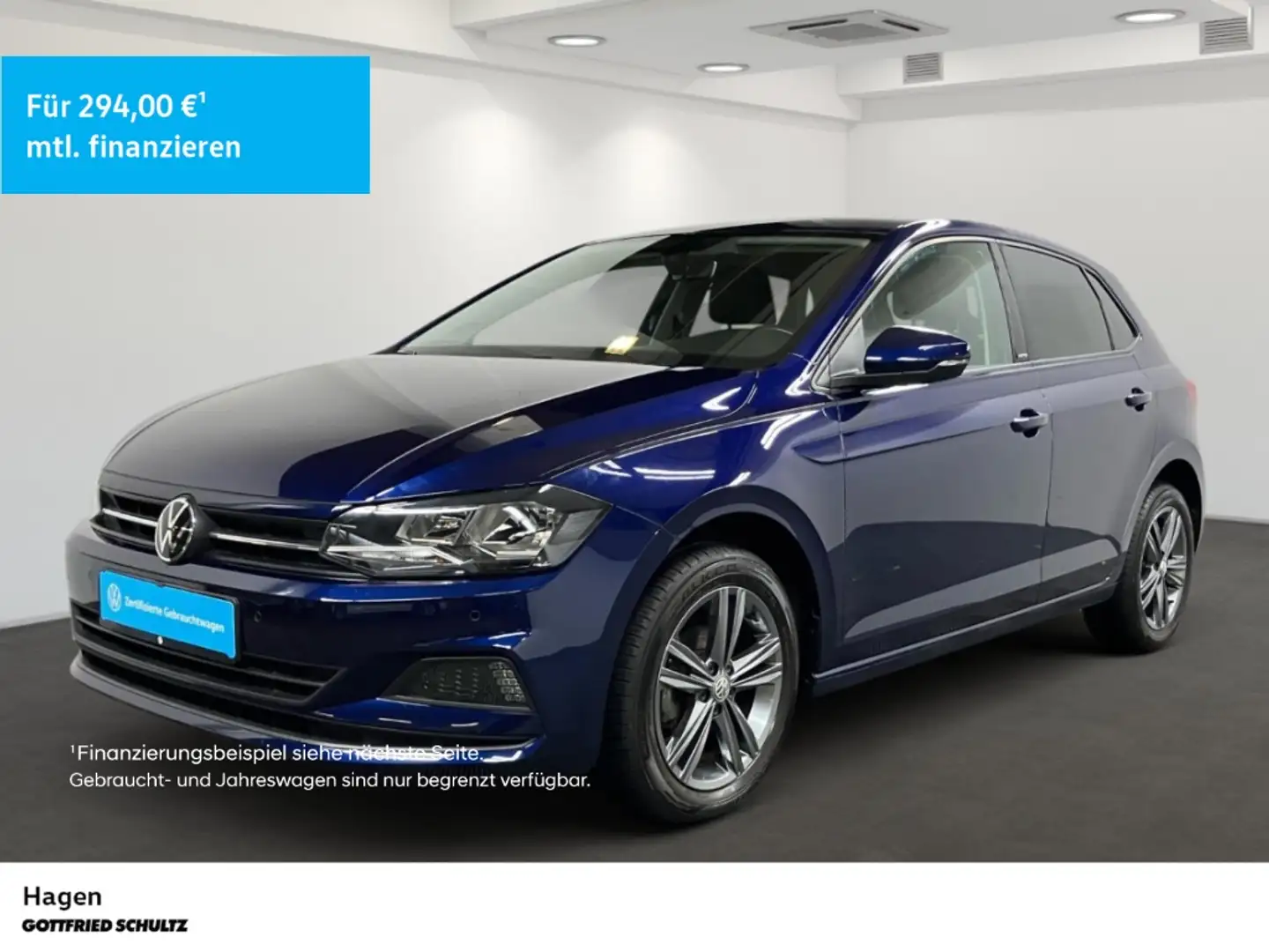 Volkswagen Polo 1.0 TSI DSG NAV SHZ KLIMAAUT DAB United Blau - 1