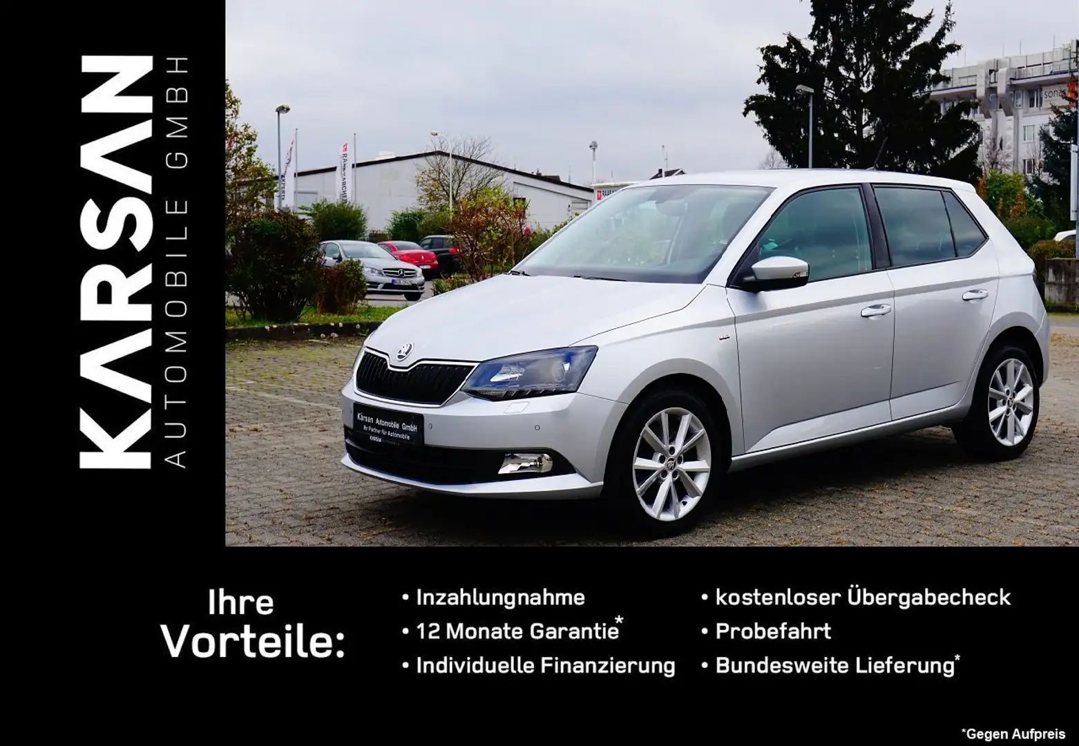 Skoda Fabia Clever/SHZ/PDC/LED/KLIMAA/EURO6/AUX/ Gris - 1