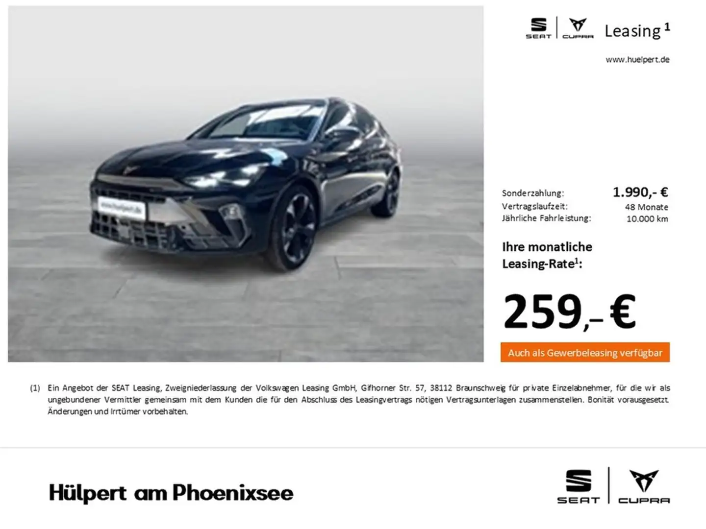 CUPRA Leon ST 2.0 CAM ACC LM18 E-KLAPPE NAVI CARPLAY Zwart - 1