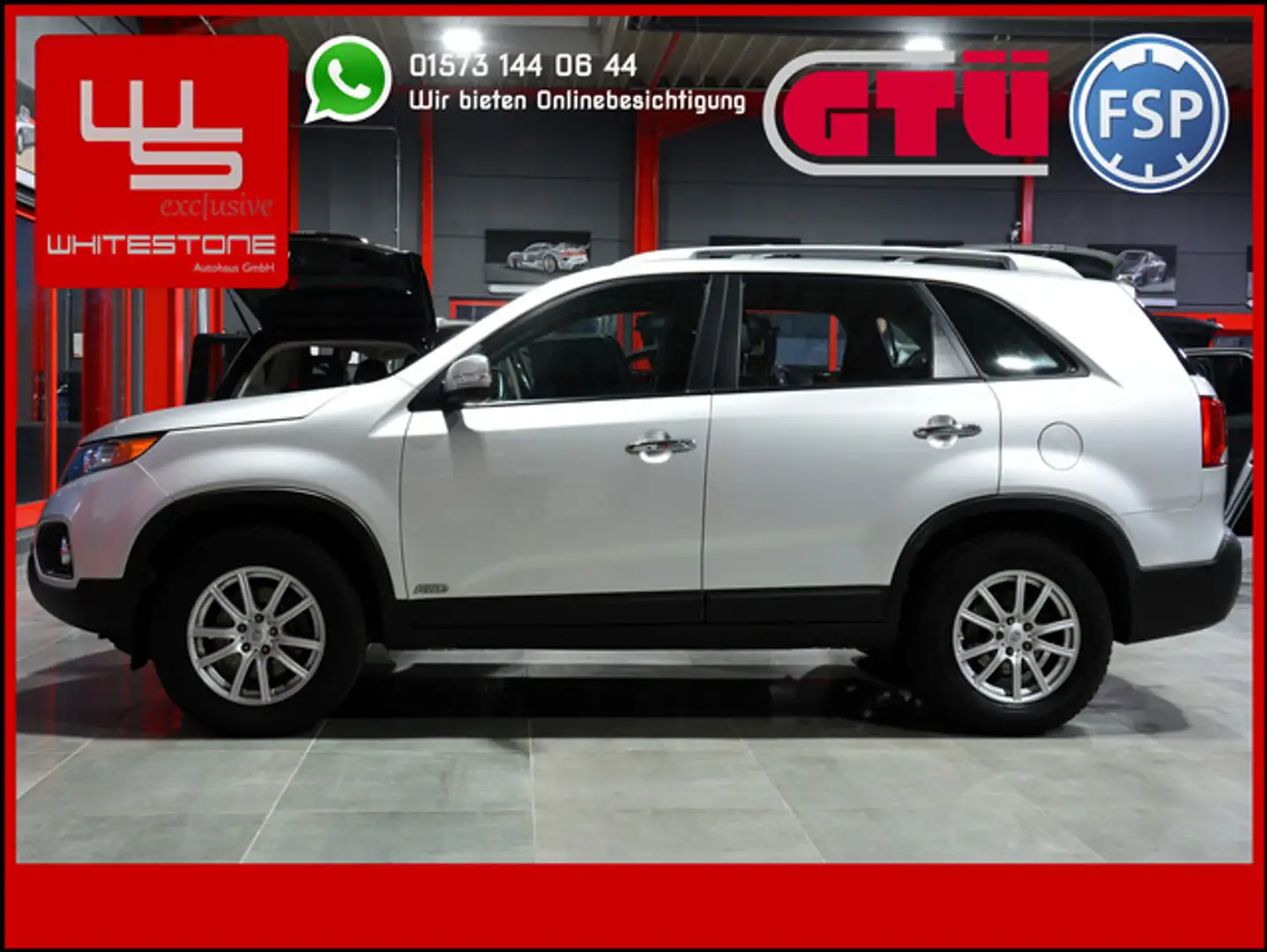 Kia Sorento 2,4 4WD / 91 Tkm / Garantie / AHK / PDC Silber - 1