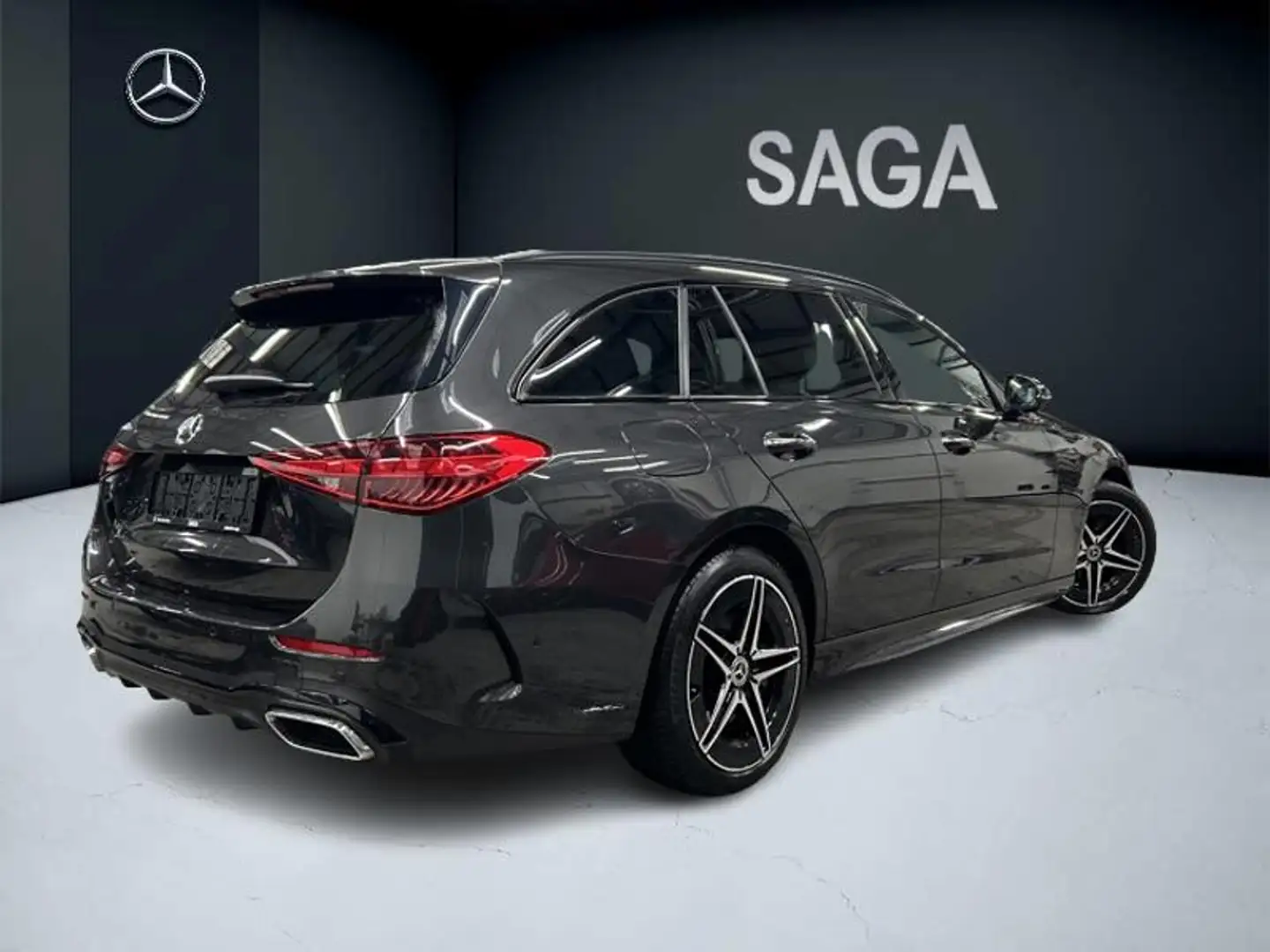 Mercedes-Benz C 300 e break AMG Pack Night Pano Gris - 2