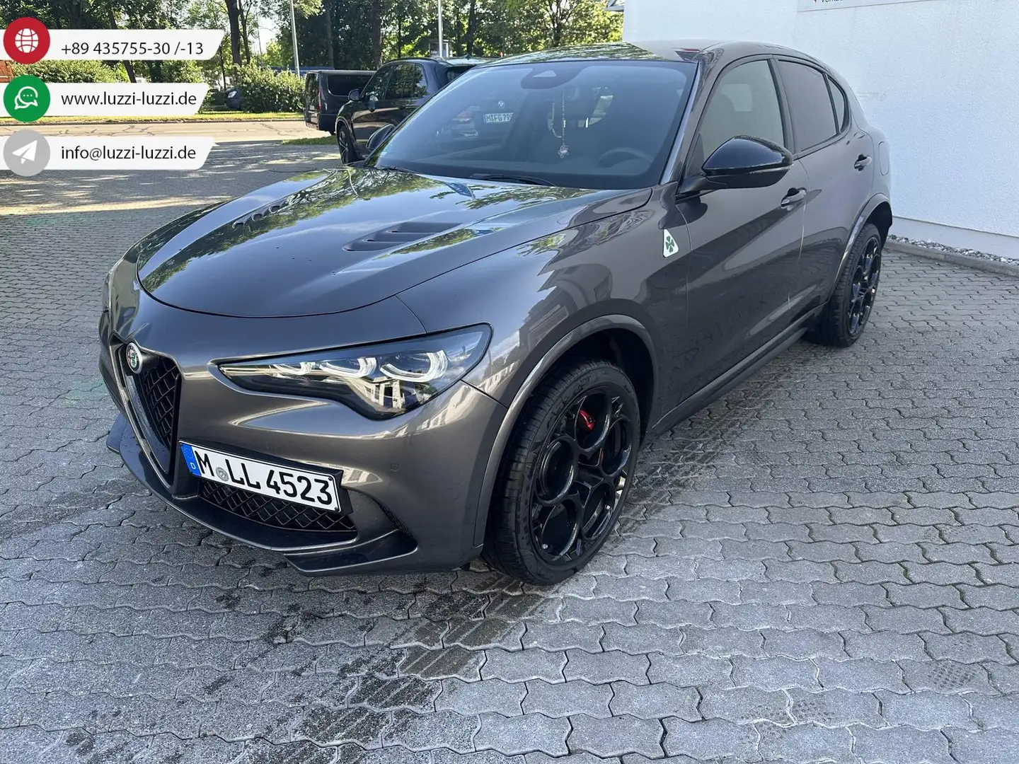 Alfa Romeo Stelvio Quadrifoglio 2,9 V6 Bi-Turbo*Akrapovic* Grau - 1