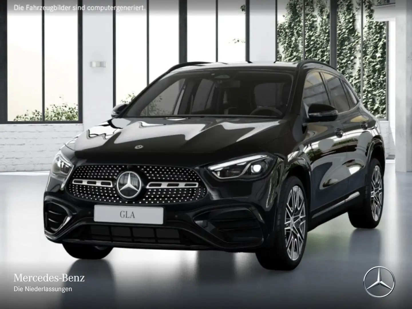 Mercedes-Benz GLA 200 AMG+NIGHT+360°+MULTIBEAM+TOTW+7G Schwarz - 2