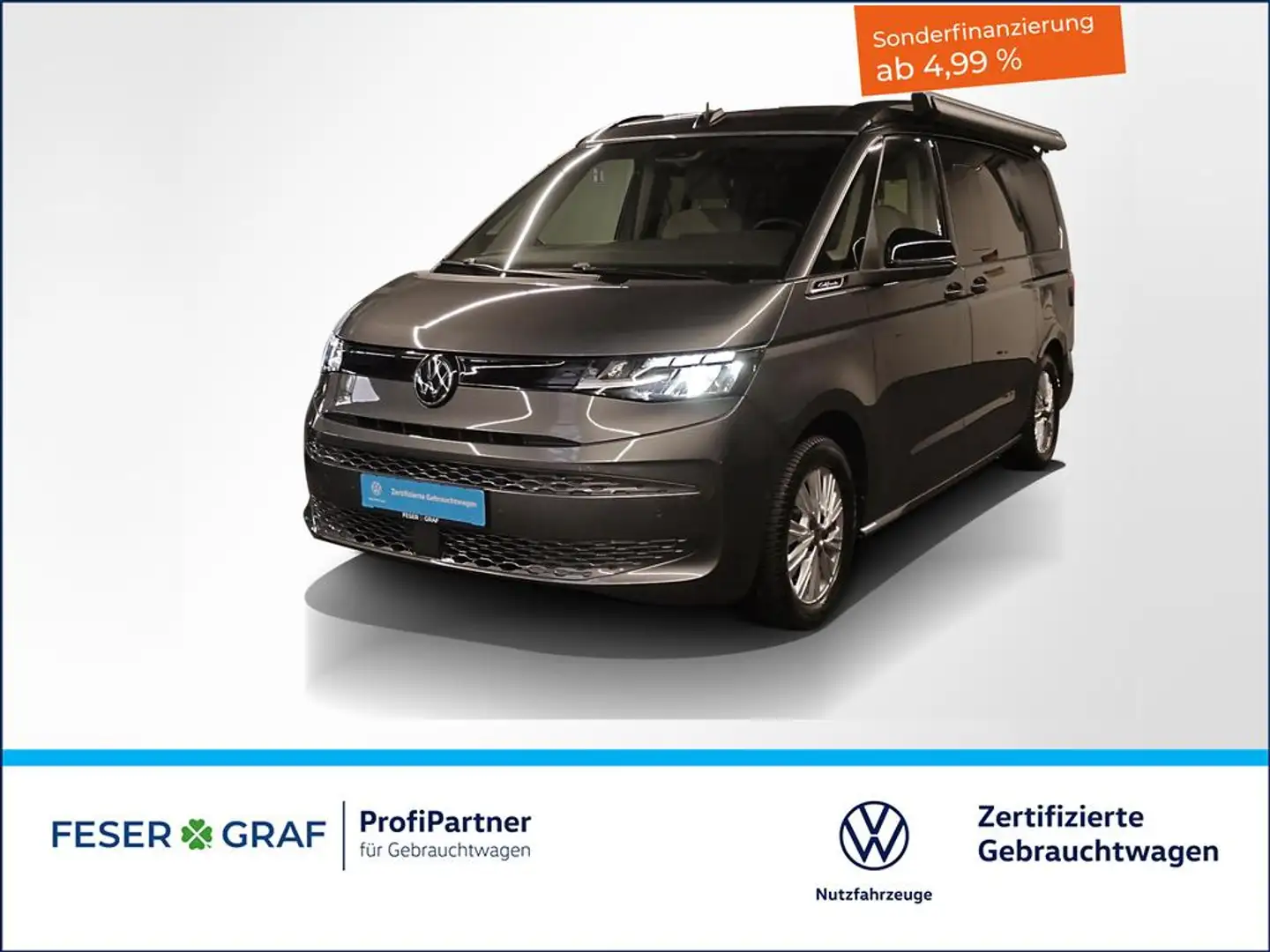 Volkswagen T7 California 2.0 TDI BeachCamper DSG 5Sitze AHK Grau - 1