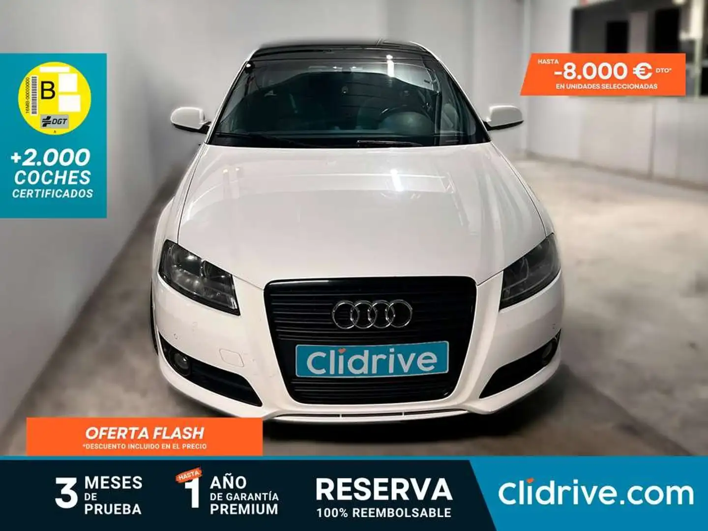 Audi A3 Sportback 2.0TDI Ambition Blanco - 1