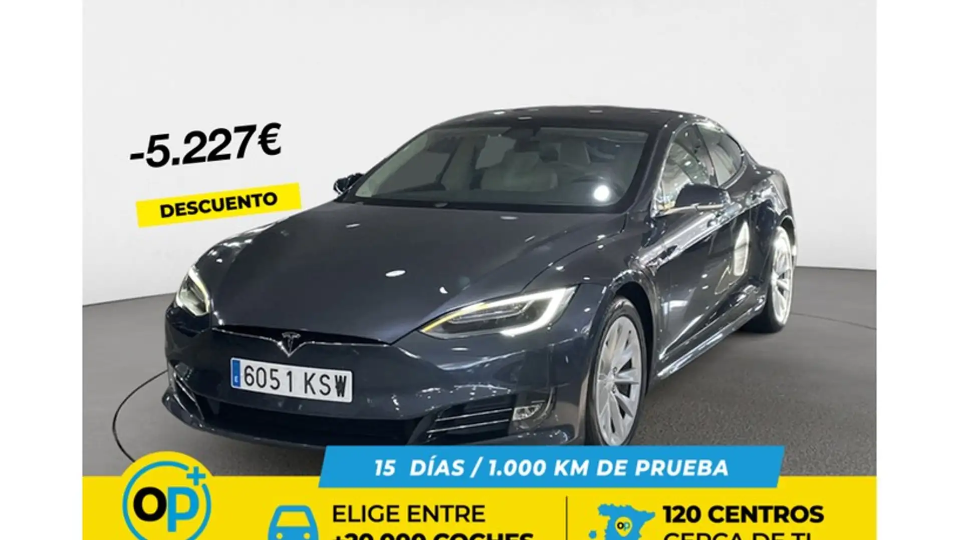 Tesla Model S 75D Gris - 1