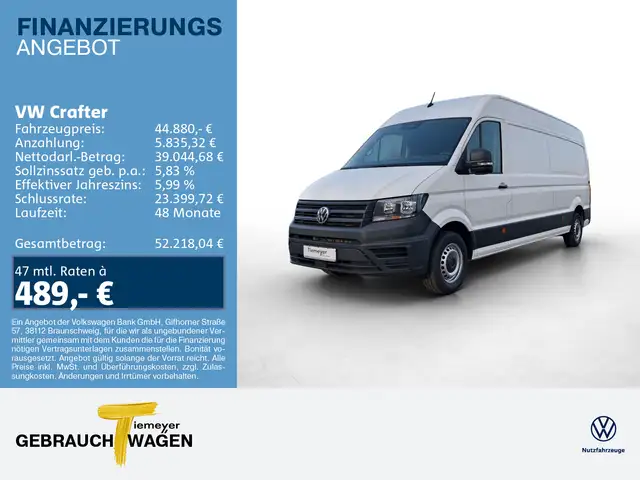 Volkswagen Crafter Kasten 35 LR + HD AHK GJR 270 HECKTÜREN