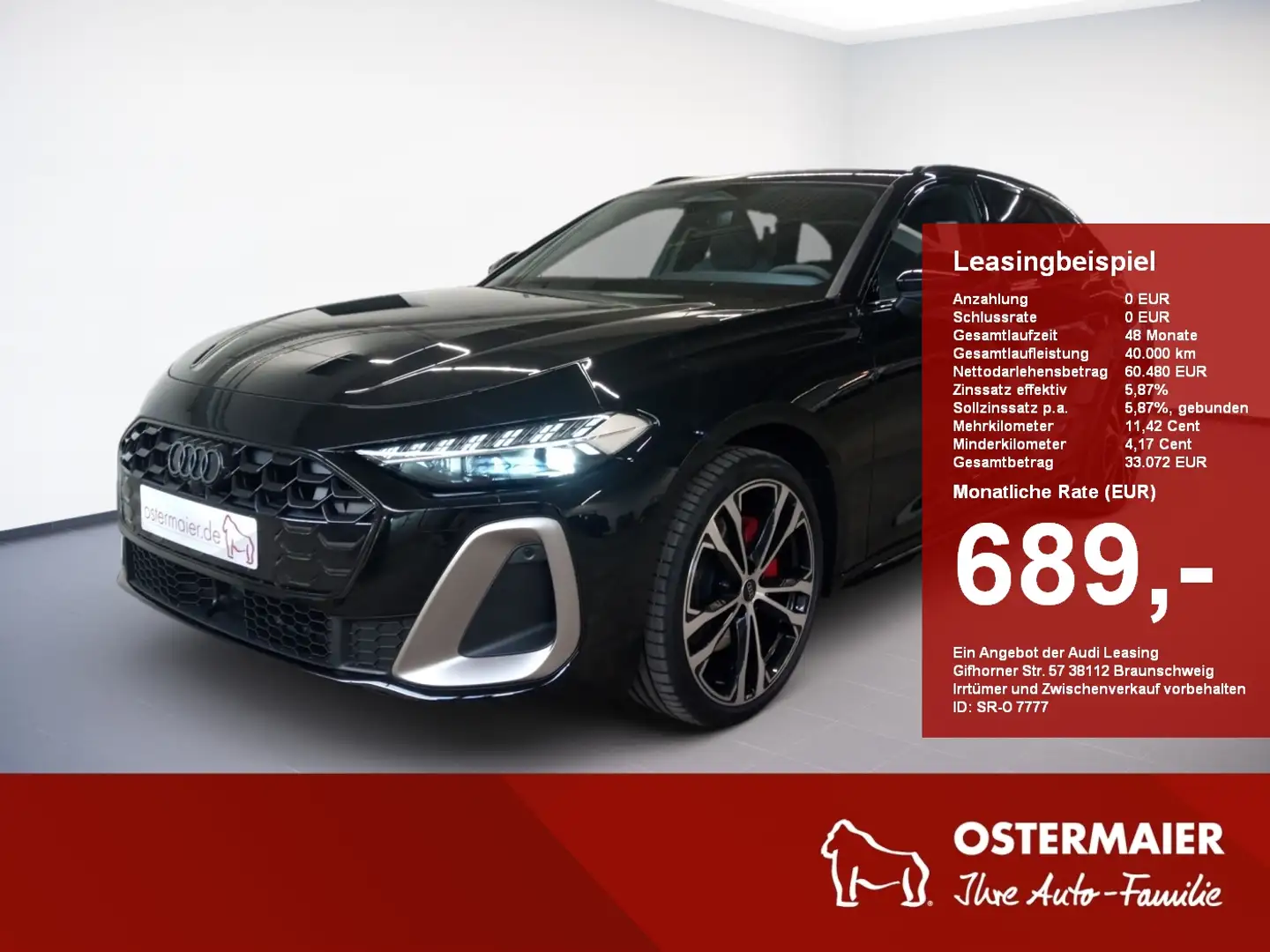Audi A5 Avant EDITION ONE TDI 204PS.STRONIC.LED.NAVI.AHK.B Schwarz - 1