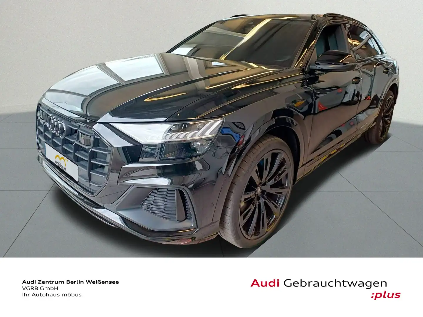 Audi Q8 50 TDI QU*S-LINE*AHK*ACC*PANO*B&O*VALCONA*SHZ Schwarz - 2