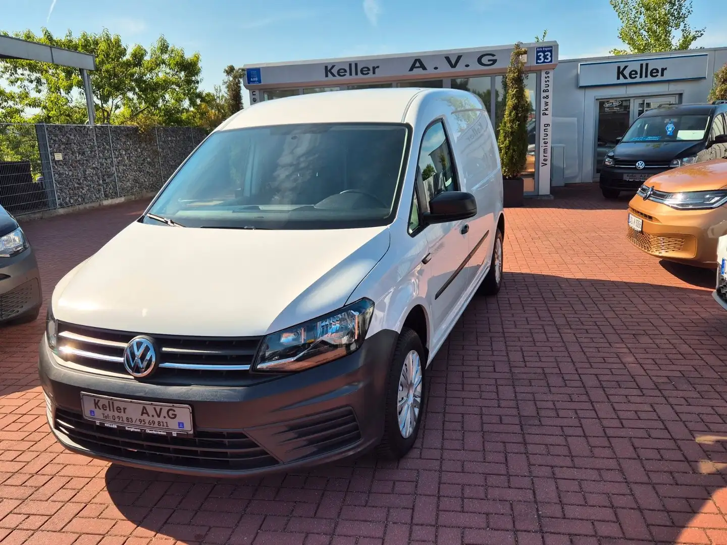 Volkswagen Caddy Maxi Kasten AHK Sitzheizung NAVI  28'km Weiß - 1