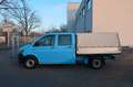 Volkswagen T6 Transporter Pritsche Doka Lang Klima AHK Blau - thumbnail 2