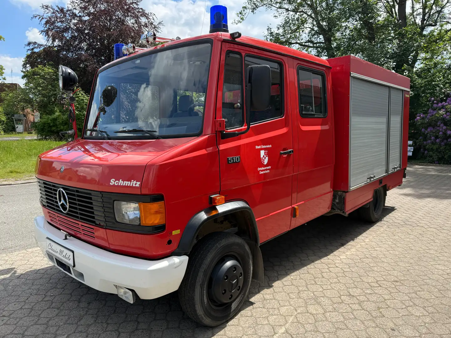 Mercedes-Benz T2 510 Doka DüDo Vario Feuerwehr TSF-W *nur 23 TKM*HU neu* Rot - 2