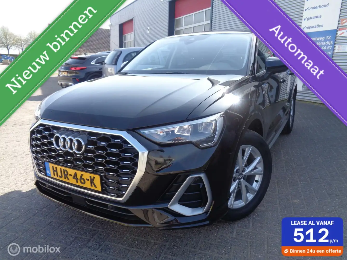 Audi Q3 35 TFSI Sportback Business/S-LINE/AUTOMAAT/Ecc/Sto Zwart - 1