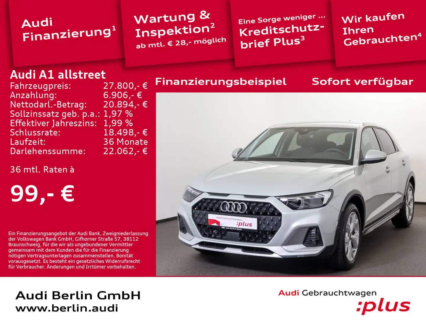 Audi A1 30 TFSI S tr. RFK LED NAVI VIRTUAL Stříbrná - 1