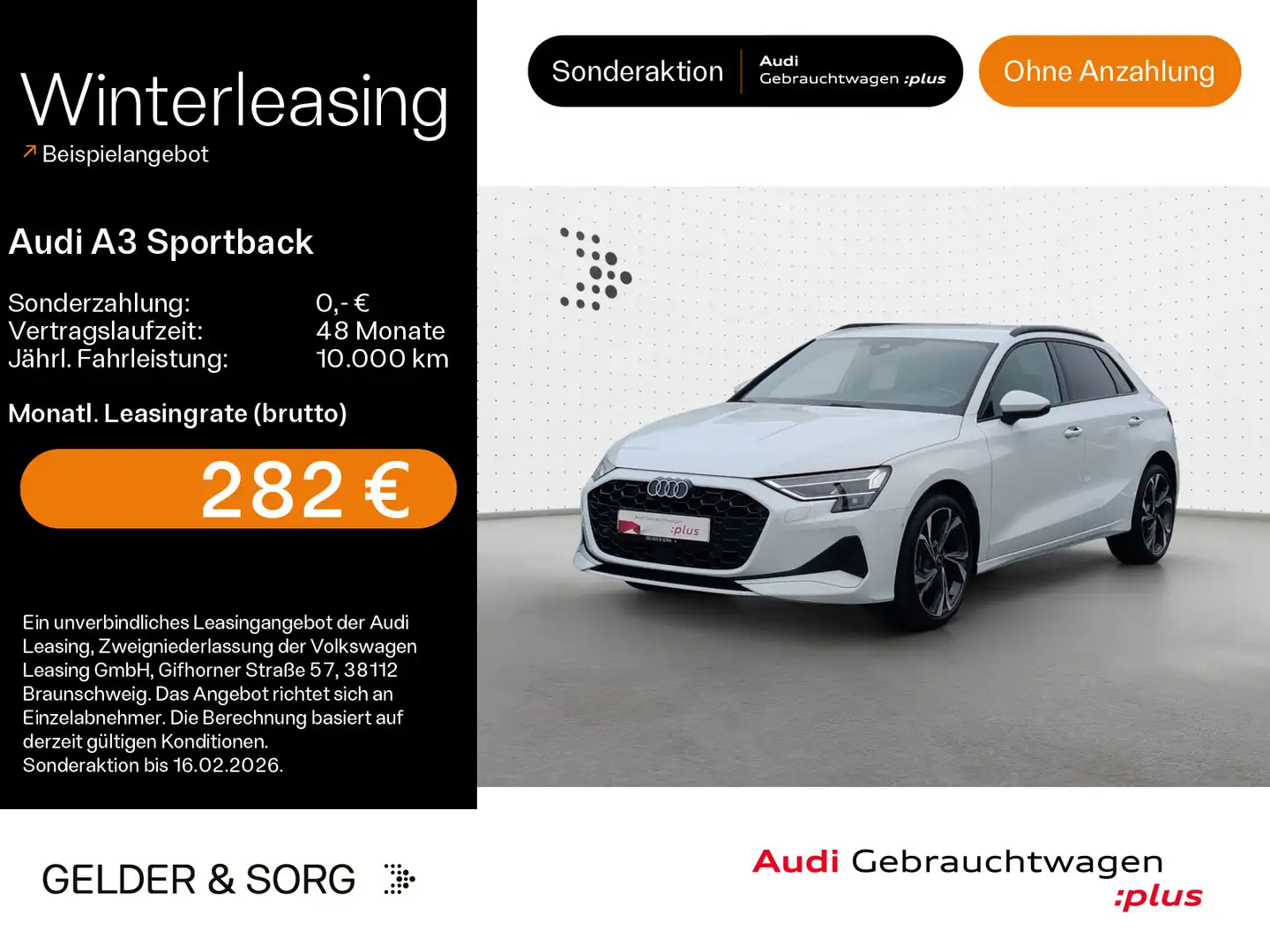 Audi A3 30 TDI advanced HuD*Sonos*LED*EPH+ Weiß - 1