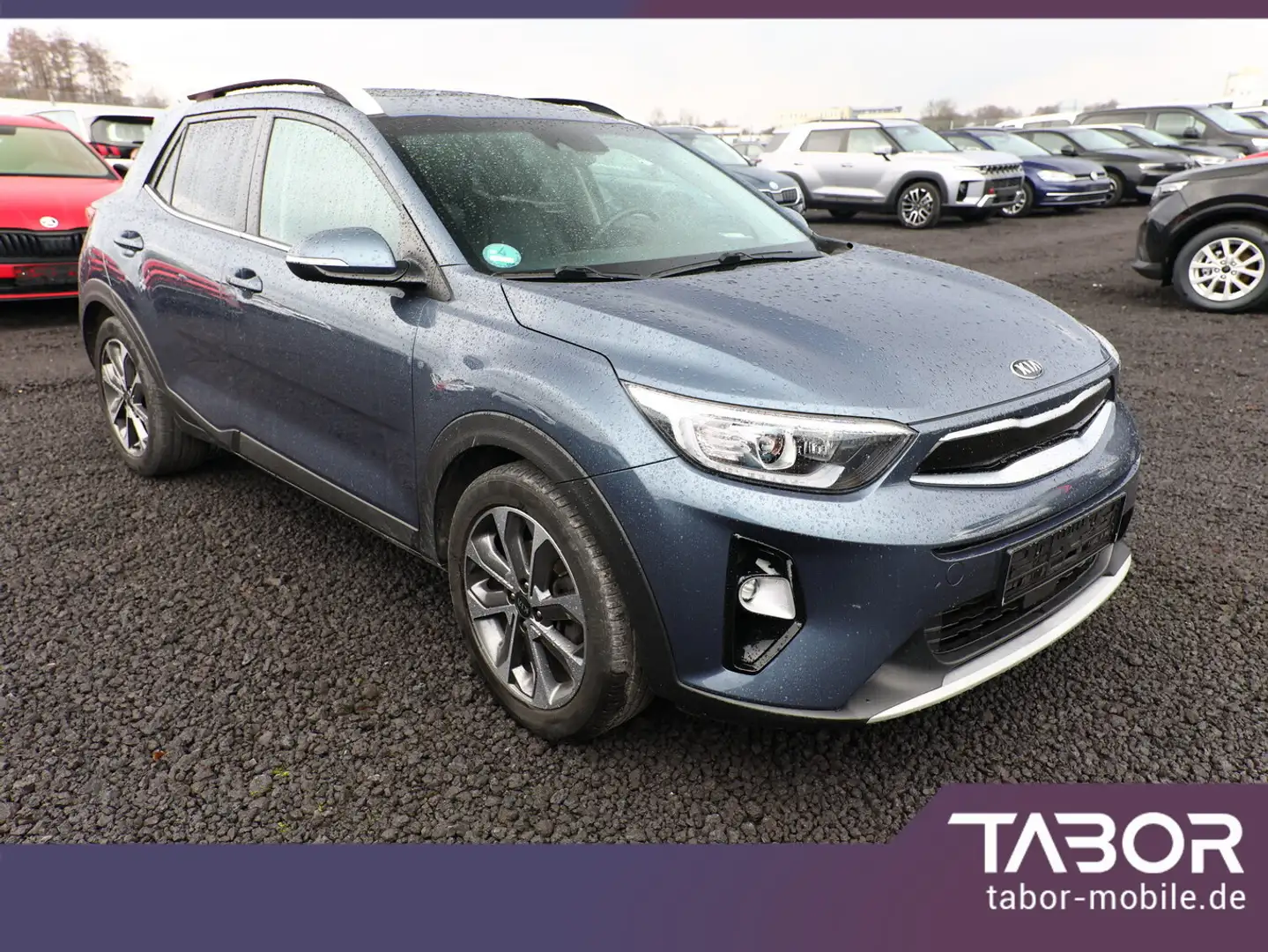Kia Stonic 1.0 T-GDI 120 Platinum Ed. SchiebeD Nav Blau - 2