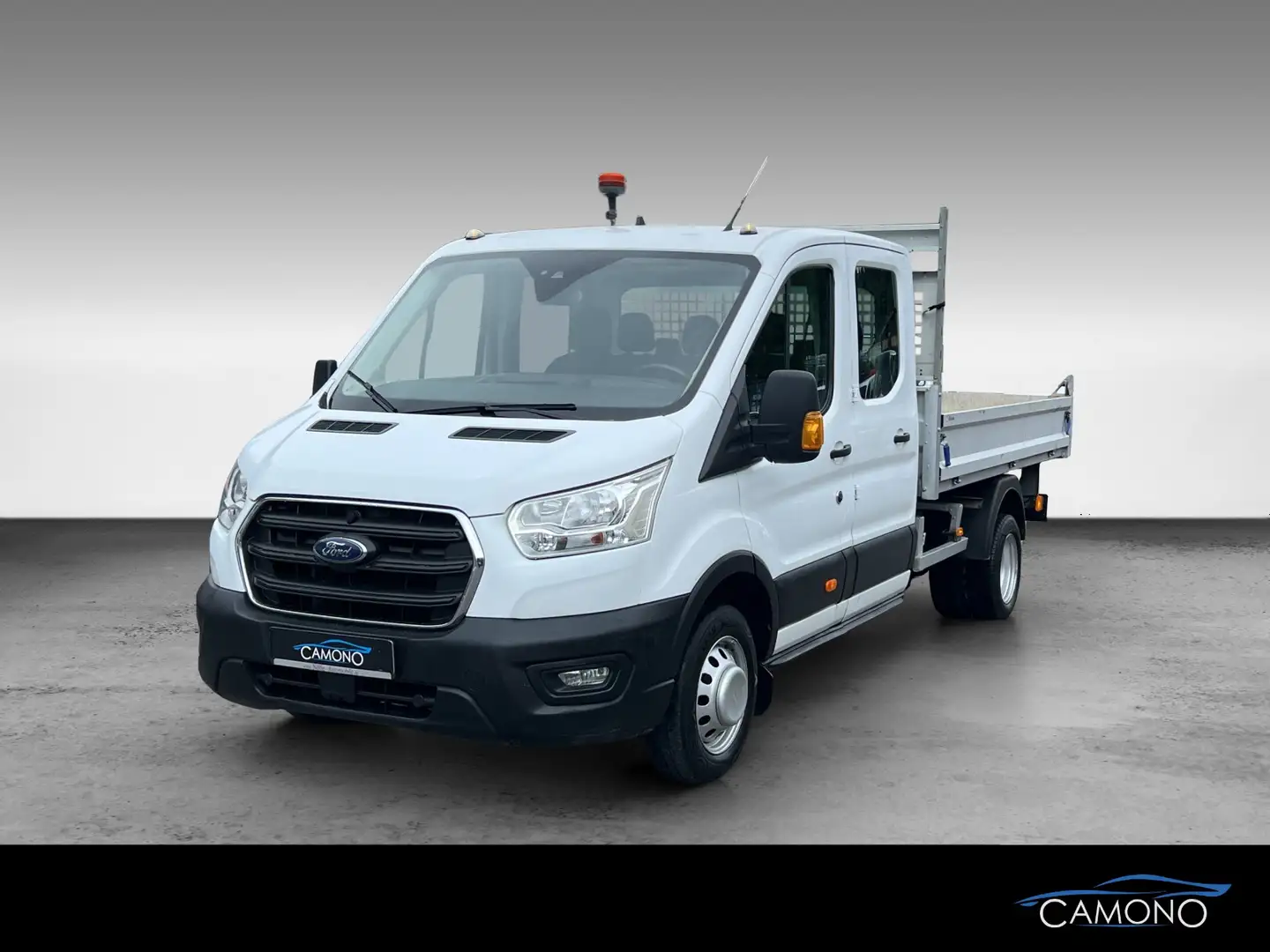 Ford Transit DOKA Pritsche Kipper Klima AHK Motor ! Weiß - 1