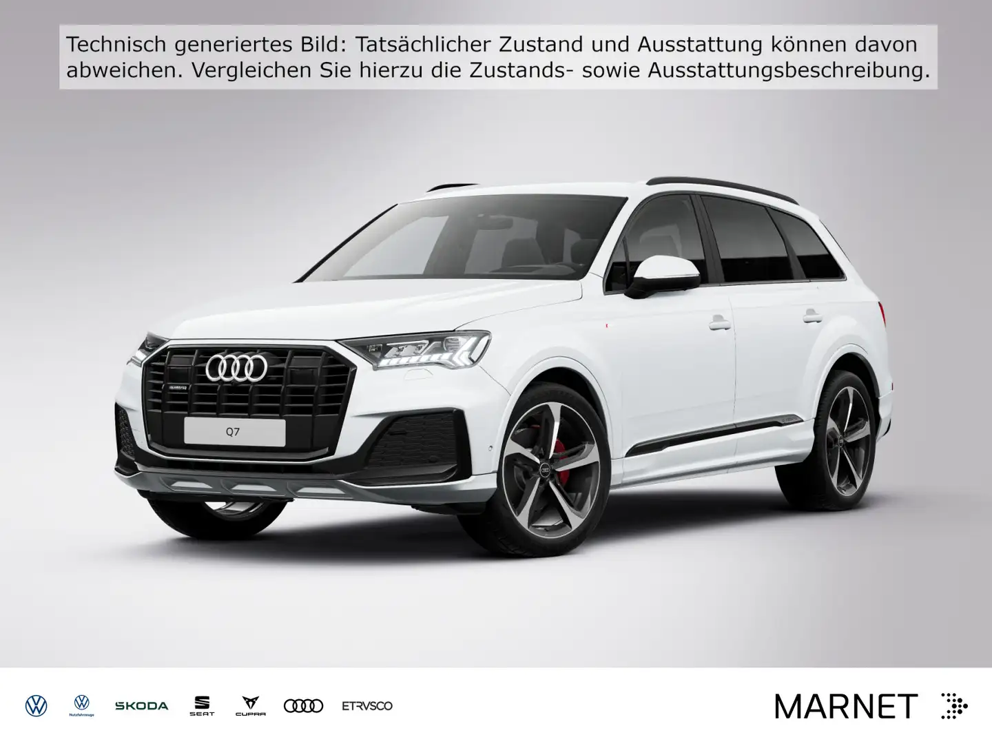 Audi Q7 50 TDI quattro S line*Navi*Matrix*Alu*HUD*B&O Weiß - 1